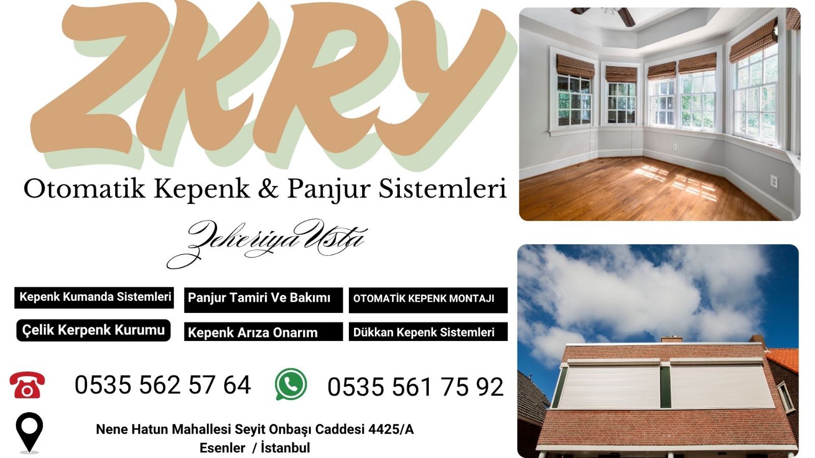 Esenler Panjur Ve Kepenk Tamiri 